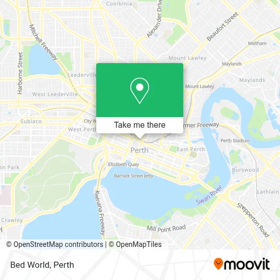 Mapa Bed World
