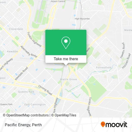 Mapa Pacific Energy