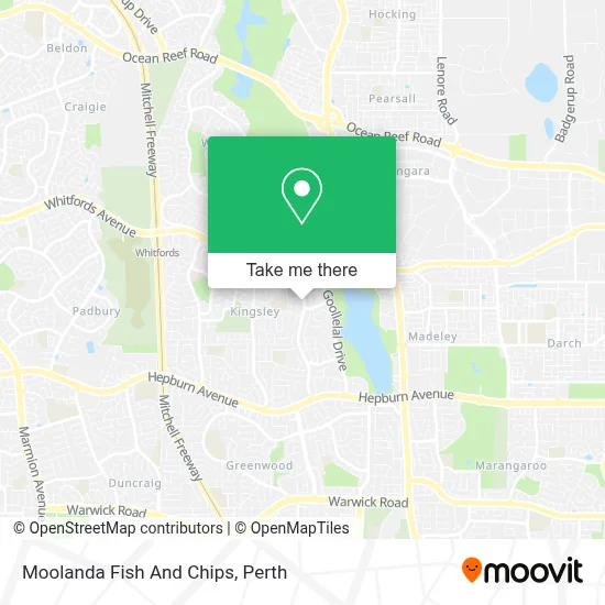 Mapa Moolanda Fish And Chips