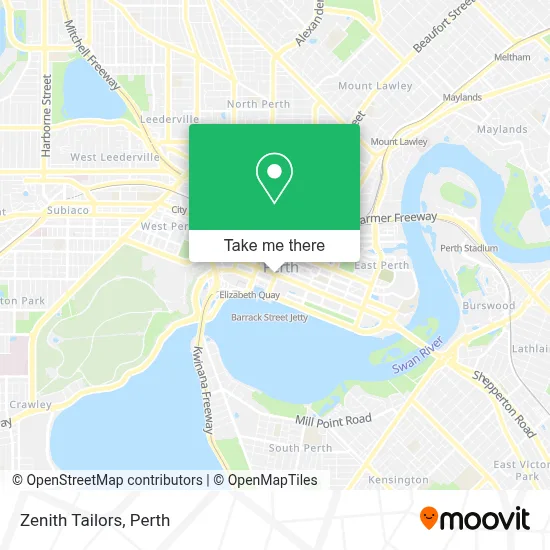 Mapa Zenith Tailors