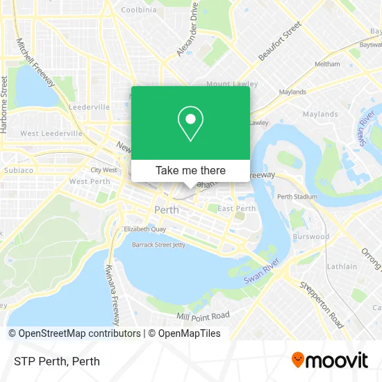 STP Perth map