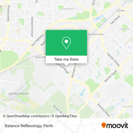 Mapa Balance Reflexology