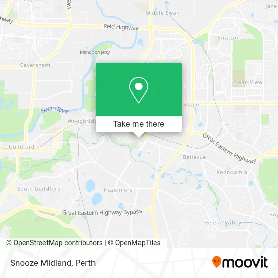 Mapa Snooze Midland