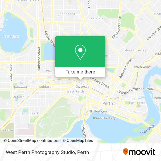 Mapa West Perth Photography Studio