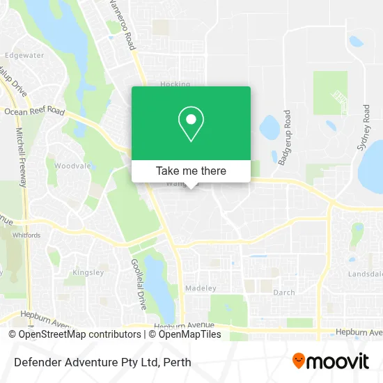 Mapa Defender Adventure Pty Ltd