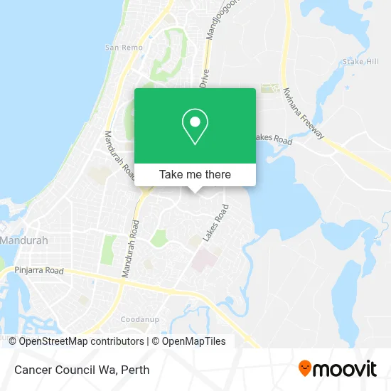 Mapa Cancer Council Wa
