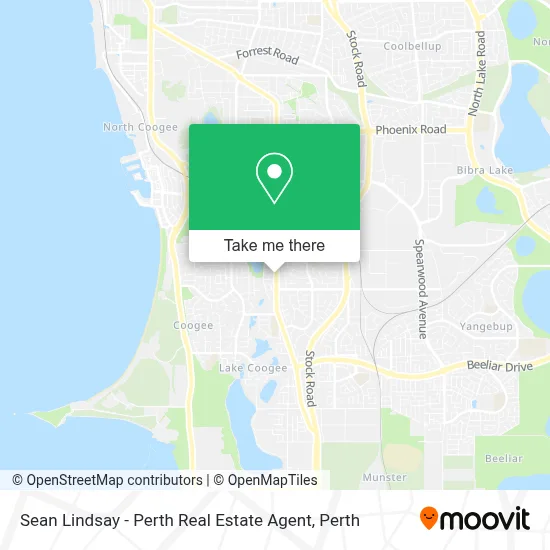 Mapa Sean Lindsay - Perth Real Estate Agent