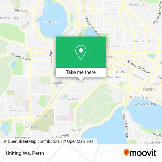 Mapa Uniting Wa