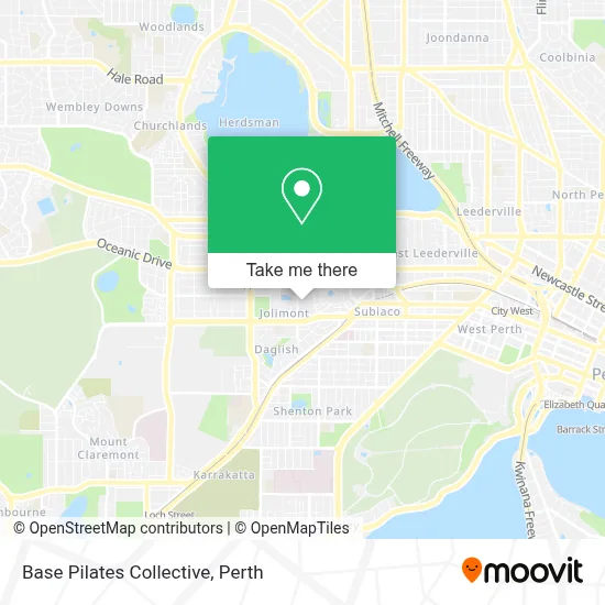 Base Pilates Collective map