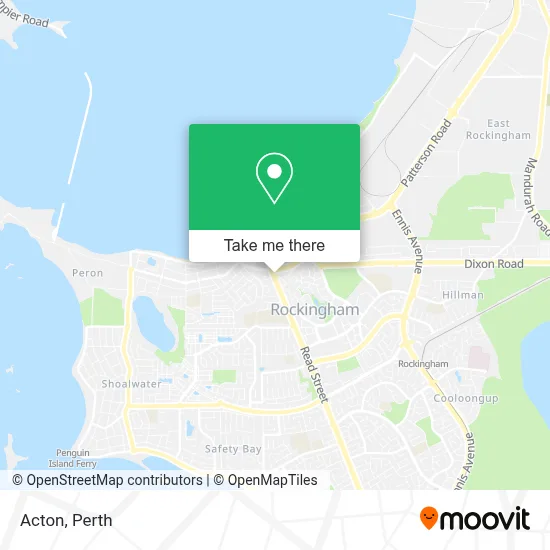 Mapa Acton