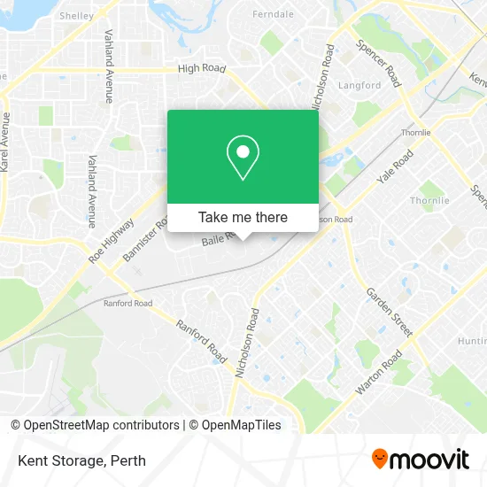 Mapa Kent Storage