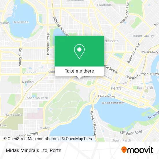 Mapa Midas Minerals Ltd