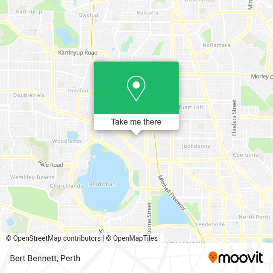 Bert Bennett map