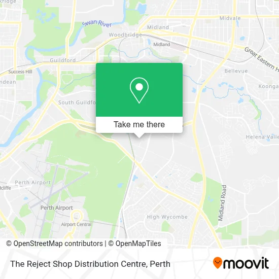 Mapa The Reject Shop Distribution Centre