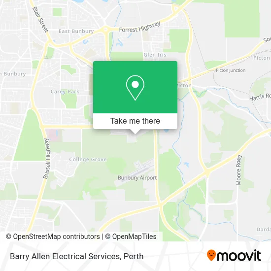 Mapa Barry Allen Electrical Services
