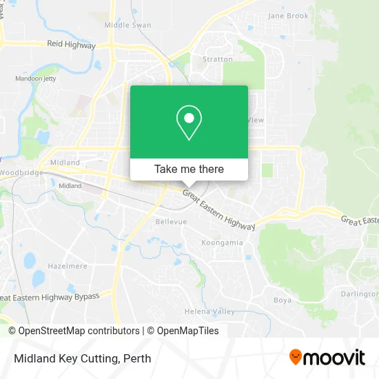 Mapa Midland Key Cutting