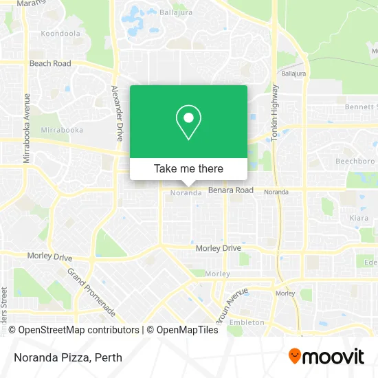 Mapa Noranda Pizza