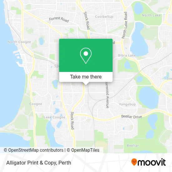 Alligator Print & Copy map