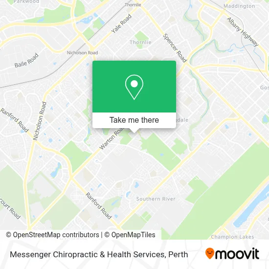 Mapa Messenger Chiropractic & Health Services