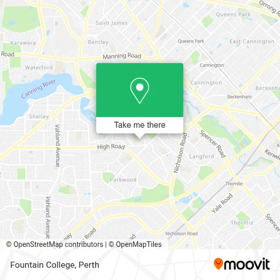 Mapa Fountain College