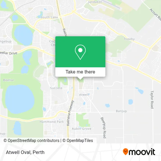 Mapa Atwell Oval