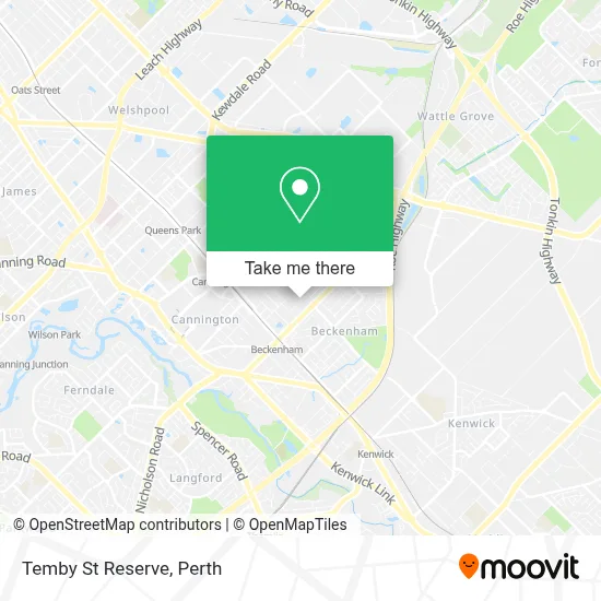 Mapa Temby St Reserve