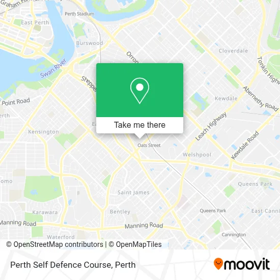 Mapa Perth Self Defence Course