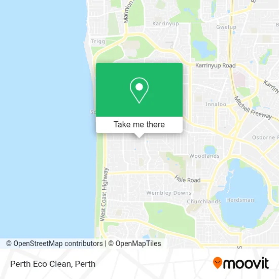 Perth Eco Clean map