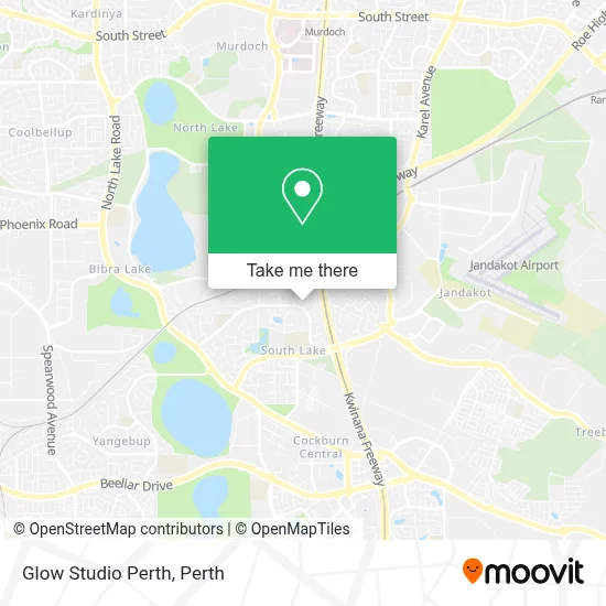 Mapa Glow Studio Perth