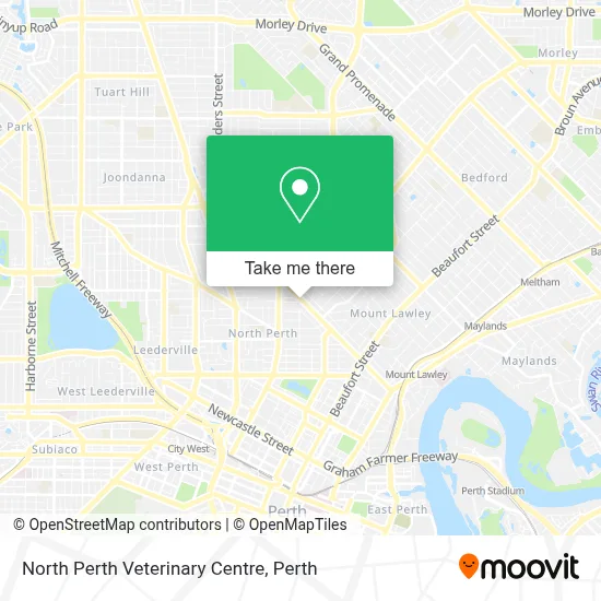 Mapa North Perth Veterinary Centre