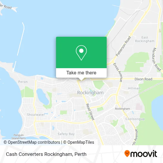 Mapa Cash Converters Rockingham