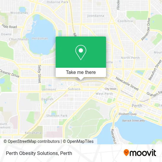 Perth Obesity Solutions map