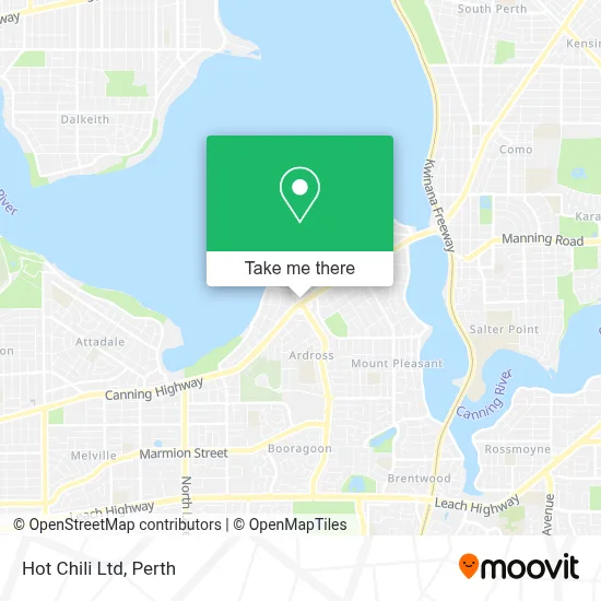Mapa Hot Chili Ltd
