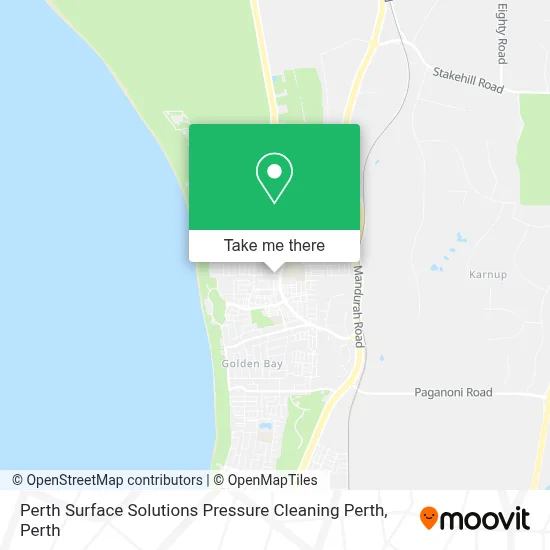 Mapa Perth Surface Solutions  Pressure Cleaning Perth