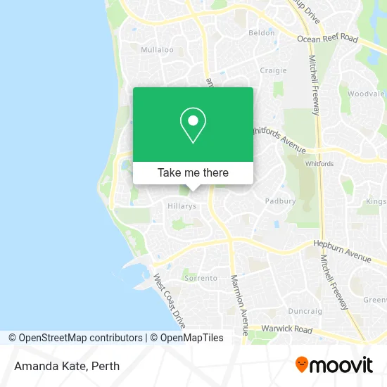 Mapa Amanda Kate