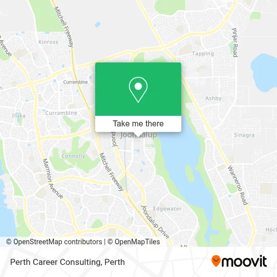 Mapa Perth Career Consulting
