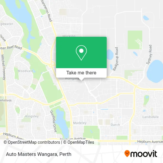 Auto Masters Wangara map