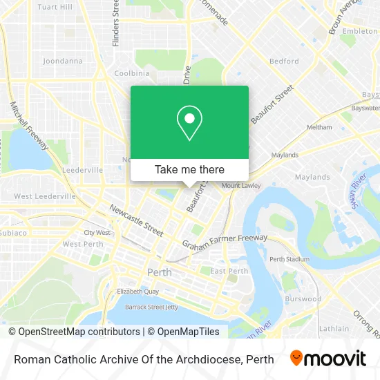 Roman Catholic Archive Of the Archdiocese map