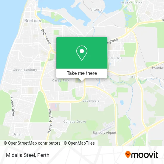 Mapa Midalia Steel