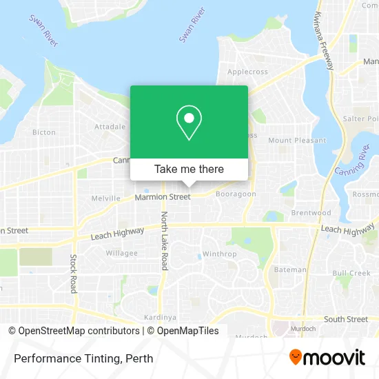 Performance Tinting map