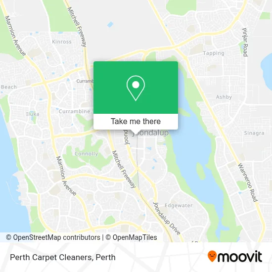 Perth Carpet Cleaners map