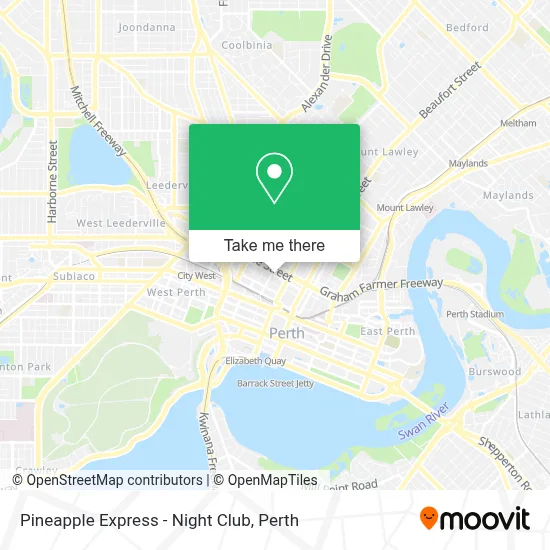 Mapa Pineapple Express - Night Club
