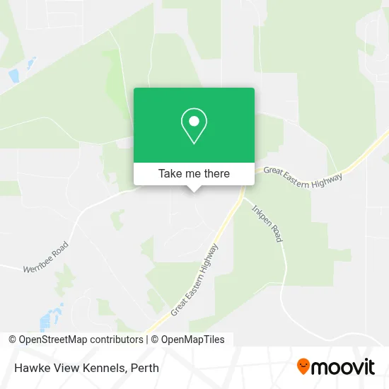 Mapa Hawke View Kennels