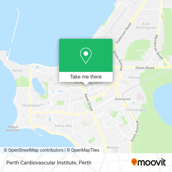 Mapa Perth Cardiovascular Institute
