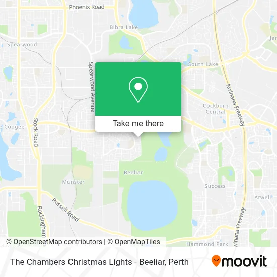 Mapa The Chambers Christmas Lights - Beeliar