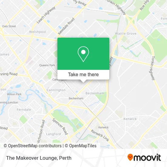 Mapa The Makeover Lounge