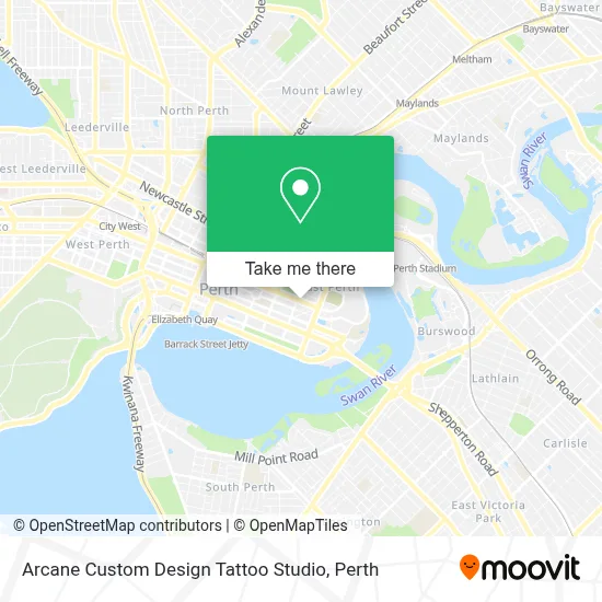 Arcane Custom Design Tattoo Studio map