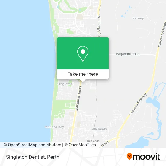 Mapa Singleton Dentist