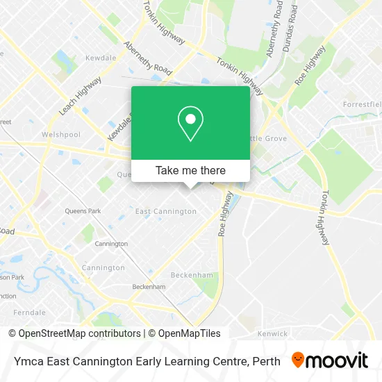 Mapa Ymca East Cannington Early Learning Centre