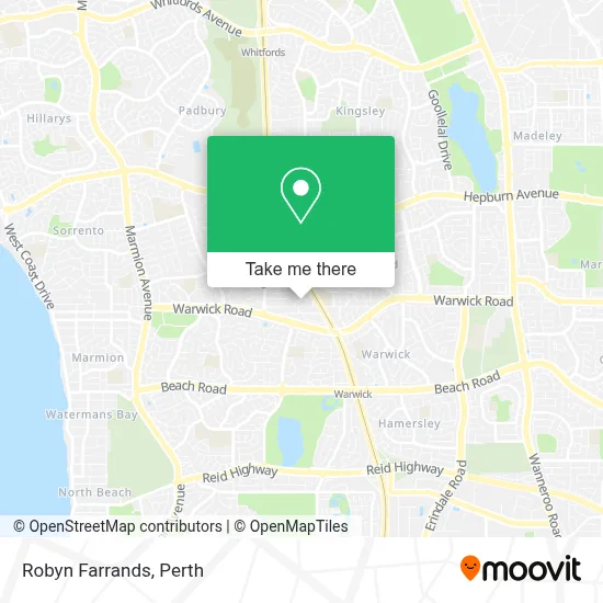 Mapa Robyn Farrands